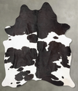 Black and White XX-Large Brazilian Cowhide Rug 8'4"H x 6'2"W #B30970 by Hudson Hides