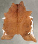 Medium Brindle XX-Large Brazilian Cowhide Rug 7'8"H x 6'6"W #B30972 by Hudson Hides