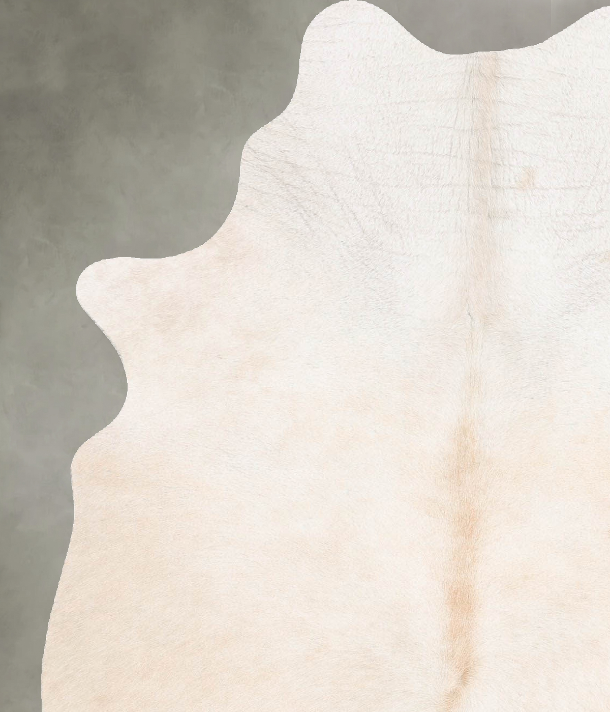 Ivory with Beige Medium Brazilian Cowhide Rug 5'11"H x 4'5"W #B30975 by Hudson Hides
