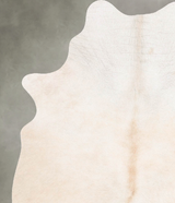 Ivory with Beige Medium Brazilian Cowhide Rug 5'11"H x 4'5"W #B30975 by Hudson Hides