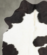 Black and White Medium Brazilian Cowhide Rug 5'11"H x 4'4"W #B30978 by Hudson Hides