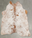 Salt and Pepper Brown Medium Brazilian Cowhide Rug 4'7"H x 4'7"W #B30979 by Hudson Hides