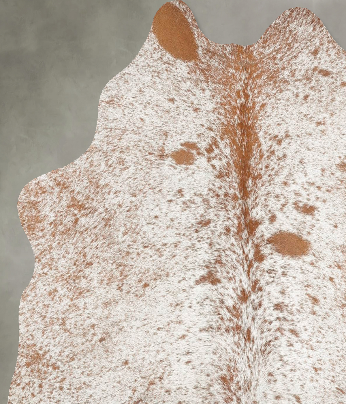 Salt and Pepper Brown Cowhide Rug #B30979
