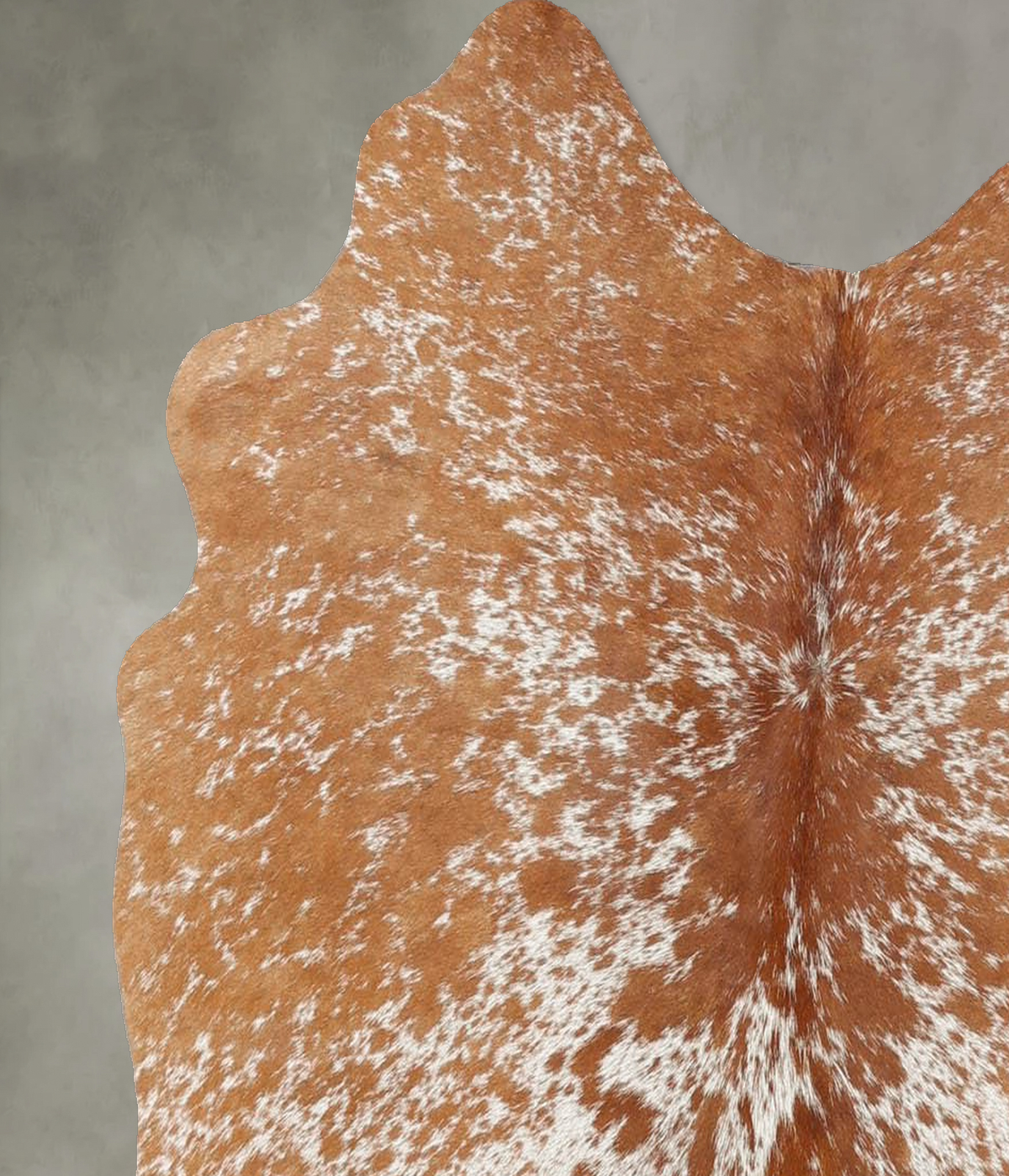 Salt and Pepper Brown Medium Brazilian Cowhide Rug 3'9"H x 3'8"W #B30982 by Hudson Hides