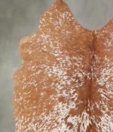 Salt and Pepper Brown Medium Brazilian Cowhide Rug 3'9"H x 3'8"W #B30982 by Hudson Hides