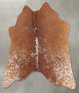 Salt and Pepper Brown Medium Brazilian Cowhide Rug 3'11"H x 4'3"W #B30984 by Hudson Hides