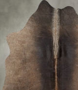 Light Caramel Medium Brazilian Cowhide Rug 4'5"H x 3'11"W #B30985 by Hudson Hides