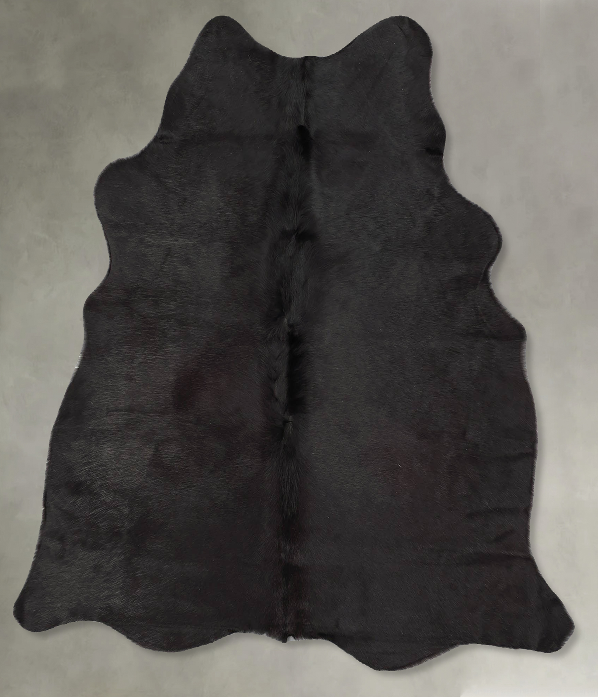 Solid Black Cowhide Rug #B30986