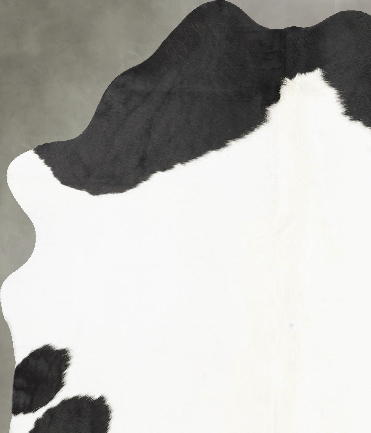 Black and White Medium Brazilian Cowhide Rug 5'6"H x 4'5"W #B30987 by Hudson Hides