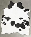 Black and White Medium Brazilian Cowhide Rug 5'8"H x 4'9"W #B30988 by Hudson Hides