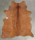 Solid Brown Medium Brazilian Cowhide Rug 6'1"H x 4'5"W #B30990 by Hudson Hides