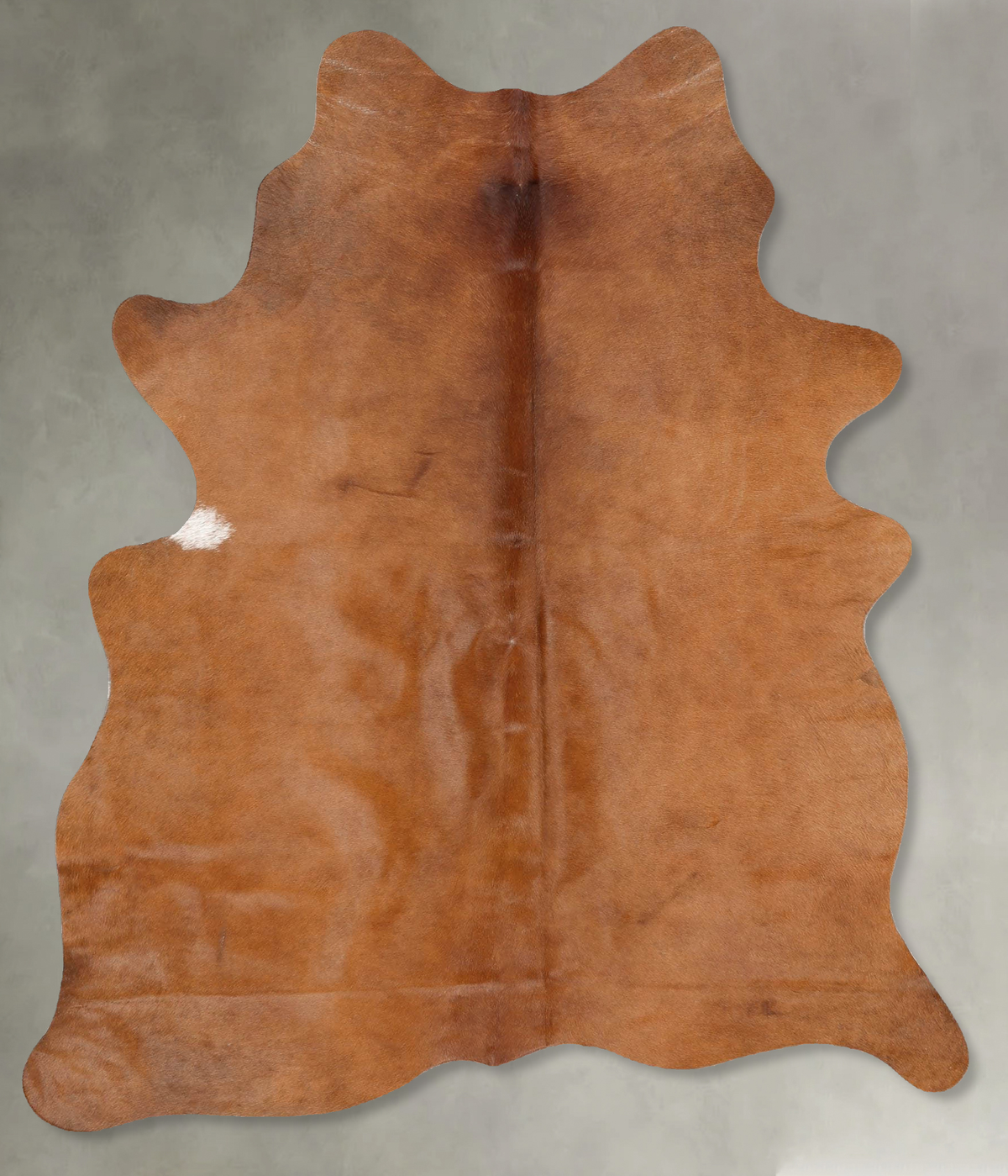 Solid Brown Cowhide Rug #B30990