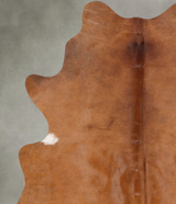 Solid Brown Medium Brazilian Cowhide Rug 6'1"H x 4'5"W #B30990 by Hudson Hides