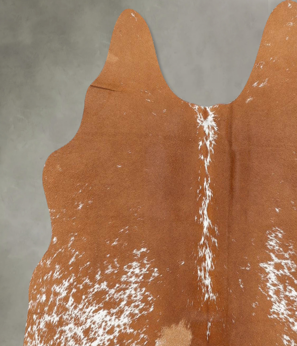 Salt and Pepper Brown Medium Brazilian Cowhide Rug 4'3"H x 4'5"W #B30994 by Hudson Hides