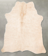 Palomino Medium Brazilian Cowhide Rug 4'6"H x 3'11"W #B30996 by Hudson Hides