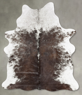 Salt and Pepper Brown Medium Brazilian Cowhide Rug 6'3"H x 4'6"W #B30998 by Hudson Hides