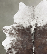 Salt and Pepper Brown Medium Brazilian Cowhide Rug 6'3"H x 4'6"W #B30998 by Hudson Hides