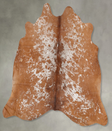 Salt and Pepper Brown Large Brazilian Cowhide Rug 5'3"H x 5'11"W #B30999 by Hudson Hides