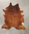 Medium Brindle XX-Large Brazilian Cowhide Rug 7'10