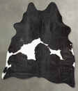 Black and White Medium Brazilian Cowhide Rug 5'7"H x 5'4"W #B31001 by Hudson Hides