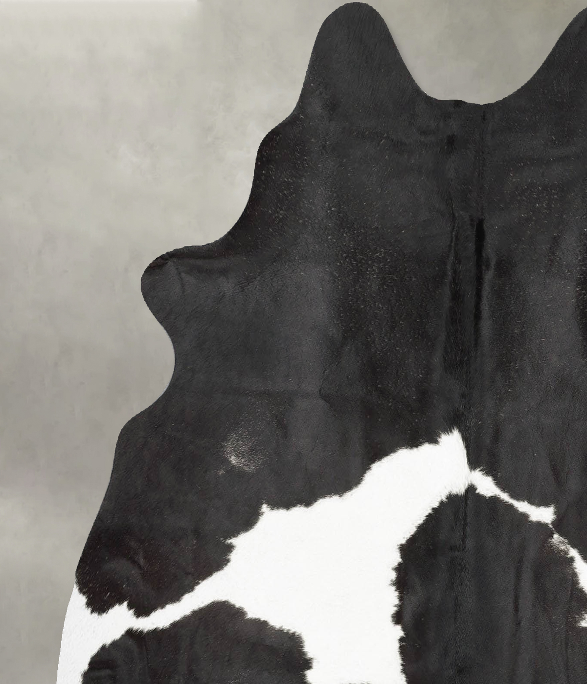 Black and White Medium Brazilian Cowhide Rug 5'7"H x 5'4"W #B31001 by Hudson Hides