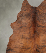 Medium Brindle Large Brazilian Cowhide Rug 5'10"H x 5'2"W #B31002 by Hudson Hides