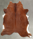 Solid Brown X-Large Brazilian Cowhide Rug 7'7"H x 6'7"W #B31005 by Hudson Hides