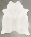 Light Grey Medium Brazilian Cowhide Rug 5'11"H x 5'0"W #B31009 by Hudson Hides