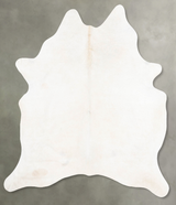 Solid White X-Large Brazilian Cowhide Rug 7'9"H x 6'0"W #B31010 by Hudson Hides
