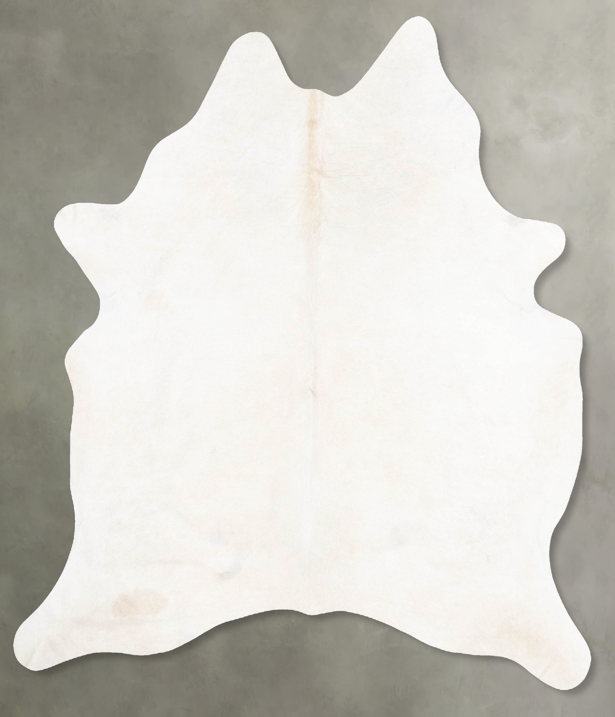 Solid White Cowhide Rug #B31010