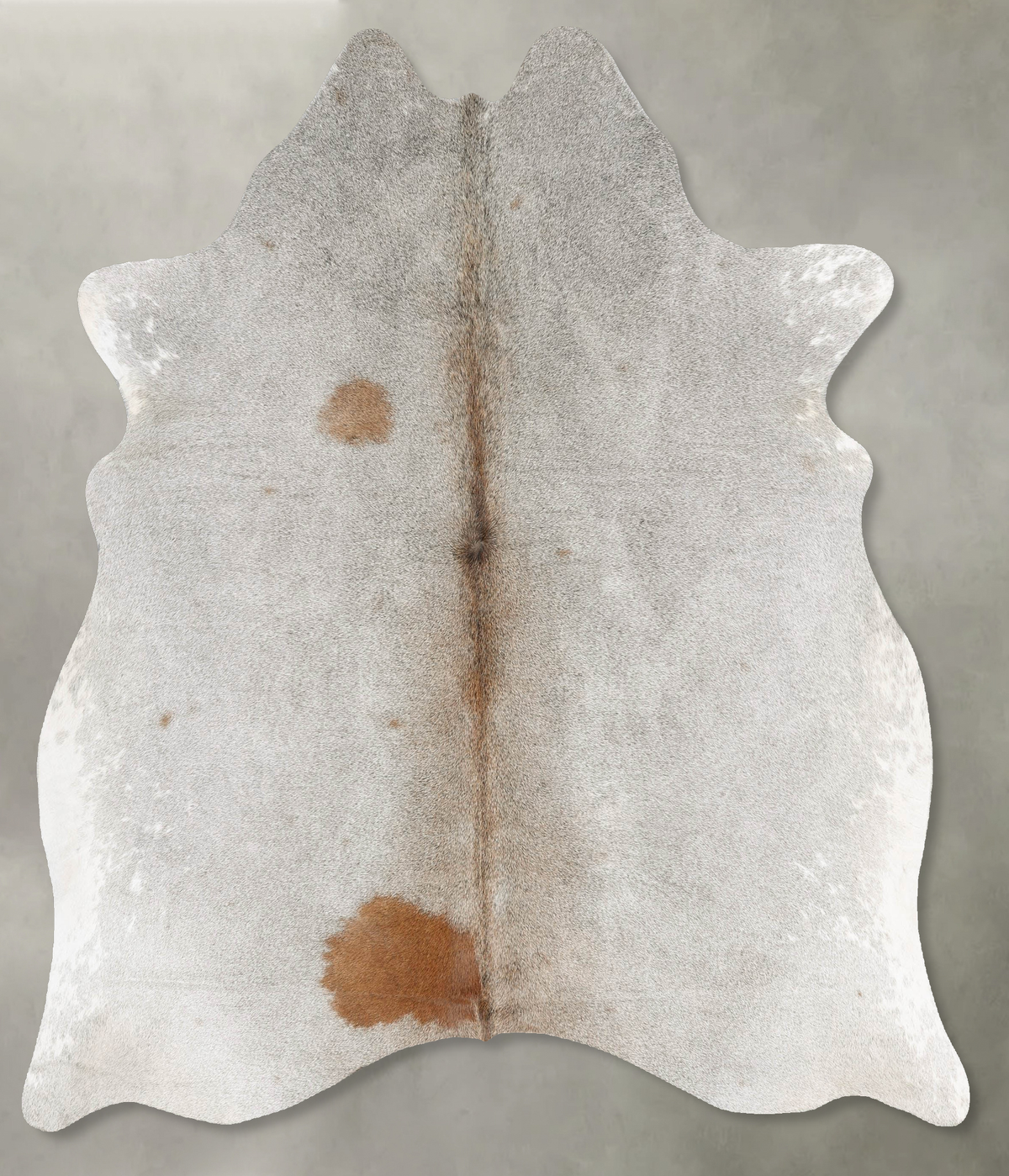Grey with Beige Cowhide Rug #B31011
