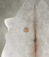 Grey with Beige Large Brazilian Cowhide Rug 6'3"H x 5'10"W #B31011 by Hudson Hides