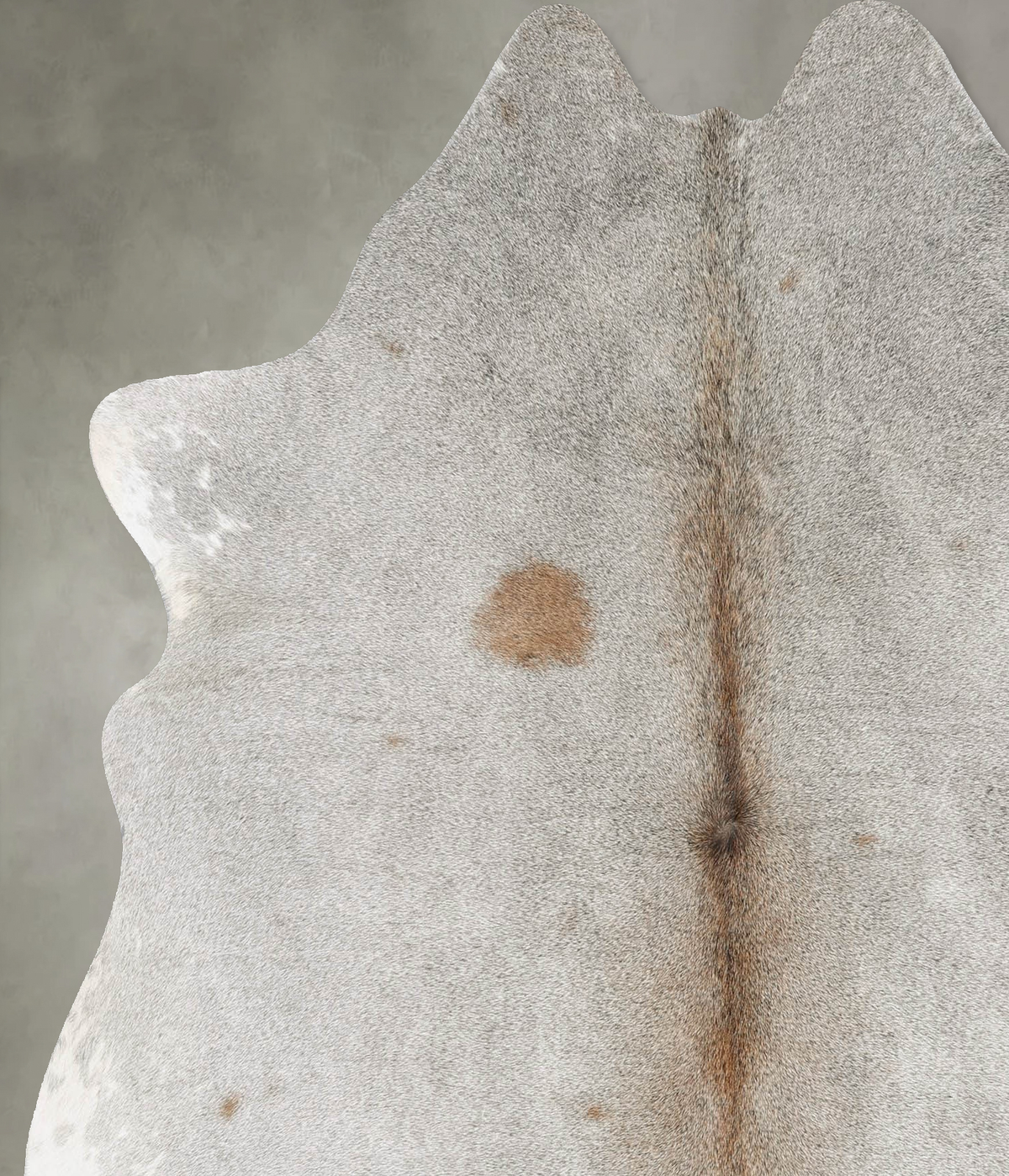 Grey with Beige Cowhide Rug #B31011
