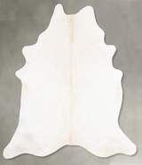 Ivory with Beige X-Large Brazilian Cowhide Rug 7'4"H x 6'2"W #B31012 by Hudson Hides