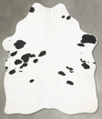 Black and White Medium Brazilian Cowhide Rug 5'2"H x 4'2"W #B31014 by Hudson Hides