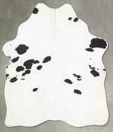 Black and White Medium Brazilian Cowhide Rug 5'2"H x 4'2"W #B31014 by Hudson Hides