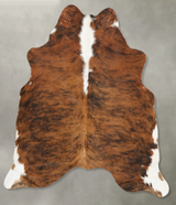 Tricolor Medium Brazilian Cowhide Rug 5'8"H x 5'2"W #B31015 by Hudson Hides