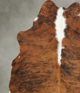 Tricolor Medium Brazilian Cowhide Rug 5'8"H x 5'2"W #B31015 by Hudson Hides