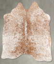 Salt and Pepper Brown Medium Brazilian Cowhide Rug 4'9"H x 4'7"W #B31016 by Hudson Hides