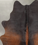 Warm Caramel Medium Brazilian Cowhide Rug 5'3"H x 4'5"W #B31017 by Hudson Hides