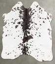 Salt and Pepper Black Medium Brazilian Cowhide Rug 4'5"H x 4'4"W #B31018 by Hudson Hides