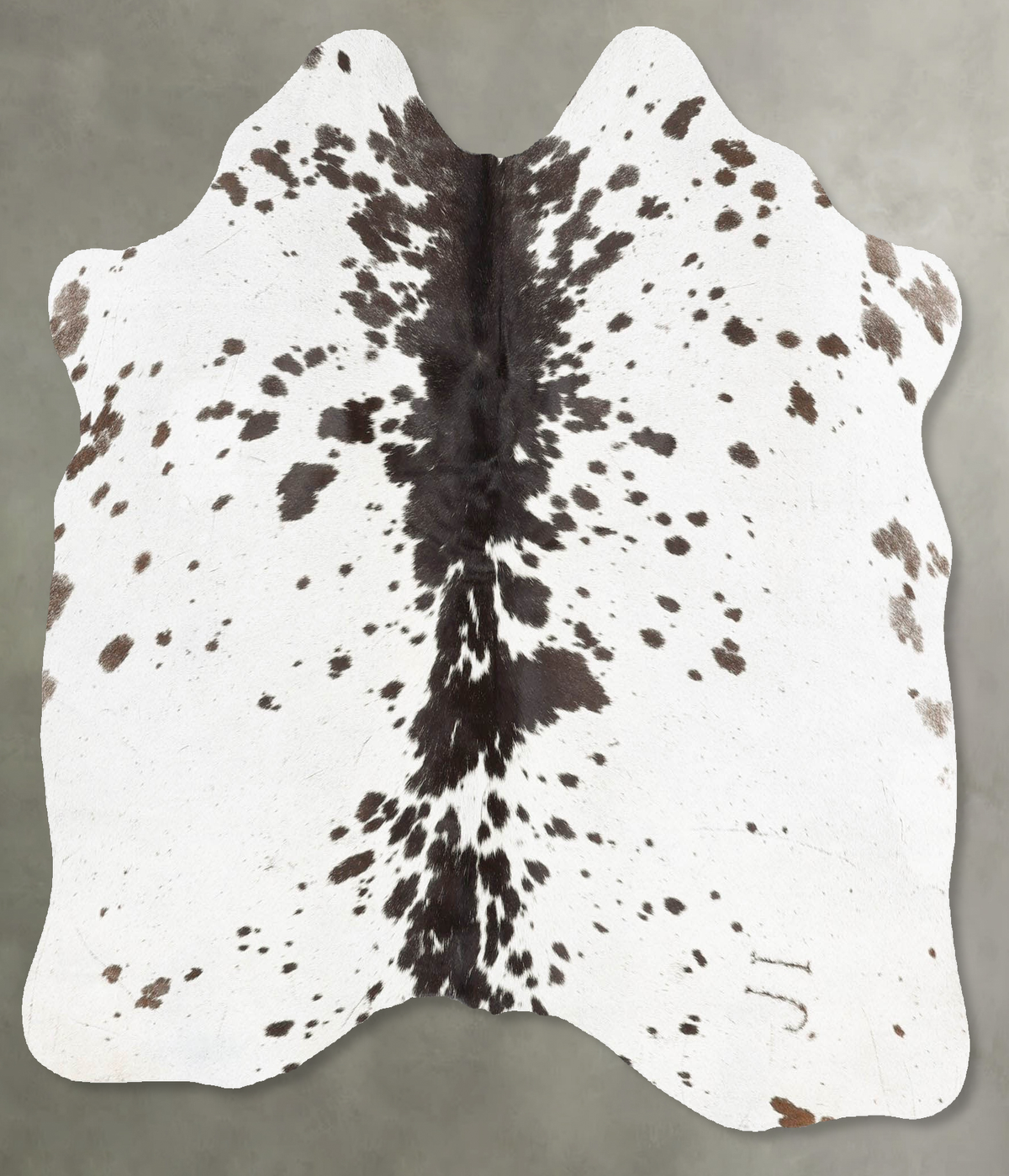 Salt and Pepper Black Cowhide Rug #B31018