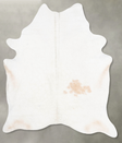 Ivory with Beige XX-Large Brazilian Cowhide Rug 8'5"H x 6'7"W #B31020 by Hudson Hides