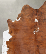 Medium Brindle XX-Large Brazilian Cowhide Rug 7'11"H x 6'6"W #B31023 by Hudson Hides