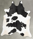 Black and White XX-Large Brazilian Cowhide Rug 8'0"H x 6'6"W #B31024 by Hudson Hides
