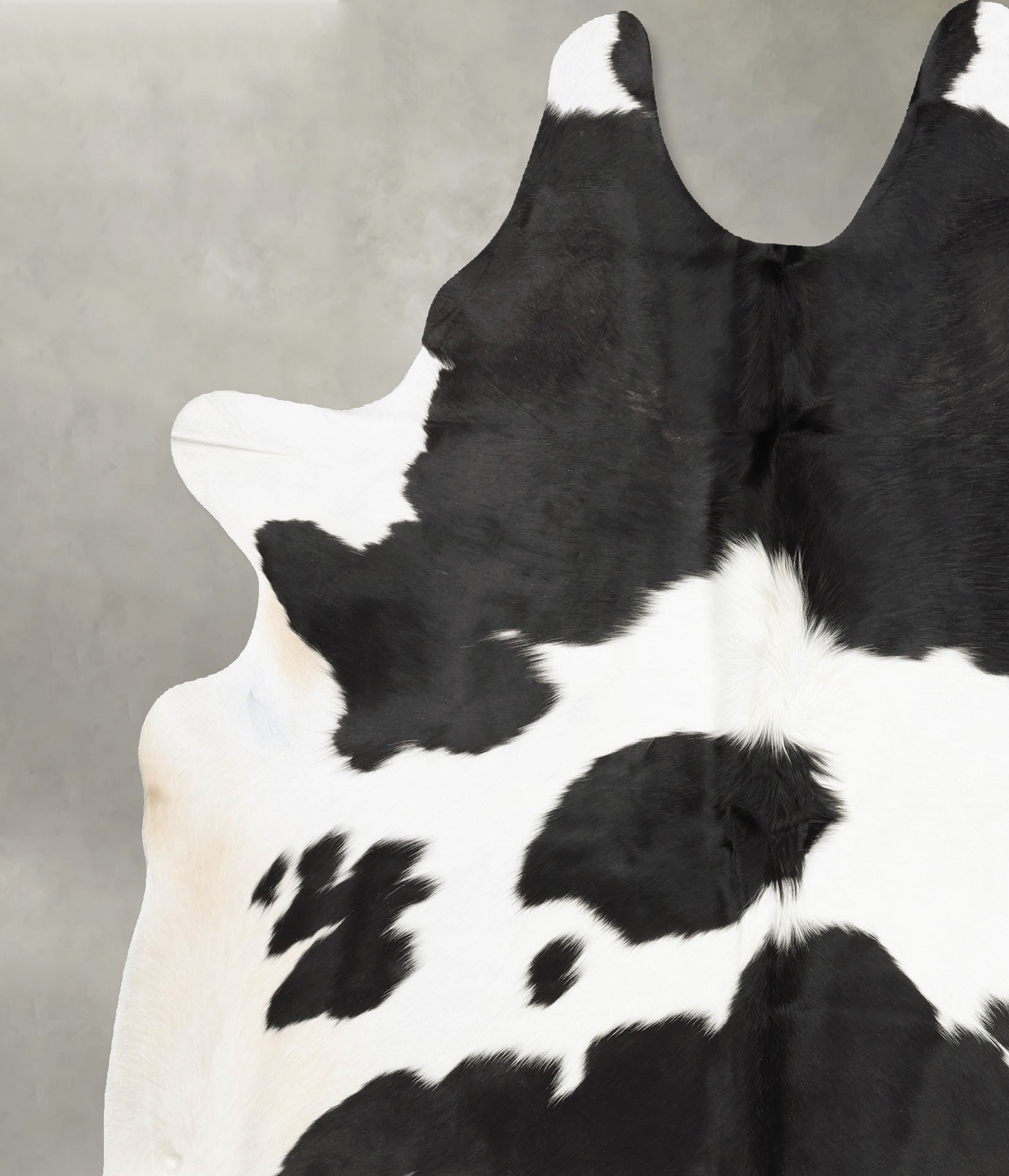 Black and White XX-Large Brazilian Cowhide Rug 8'0"H x 6'6"W #B31024 by Hudson Hides
