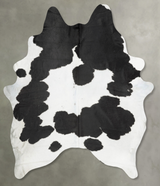 Black and White XX-Large Brazilian Cowhide Rug 8'8"H x 7'4"W #B31026 by Hudson Hides