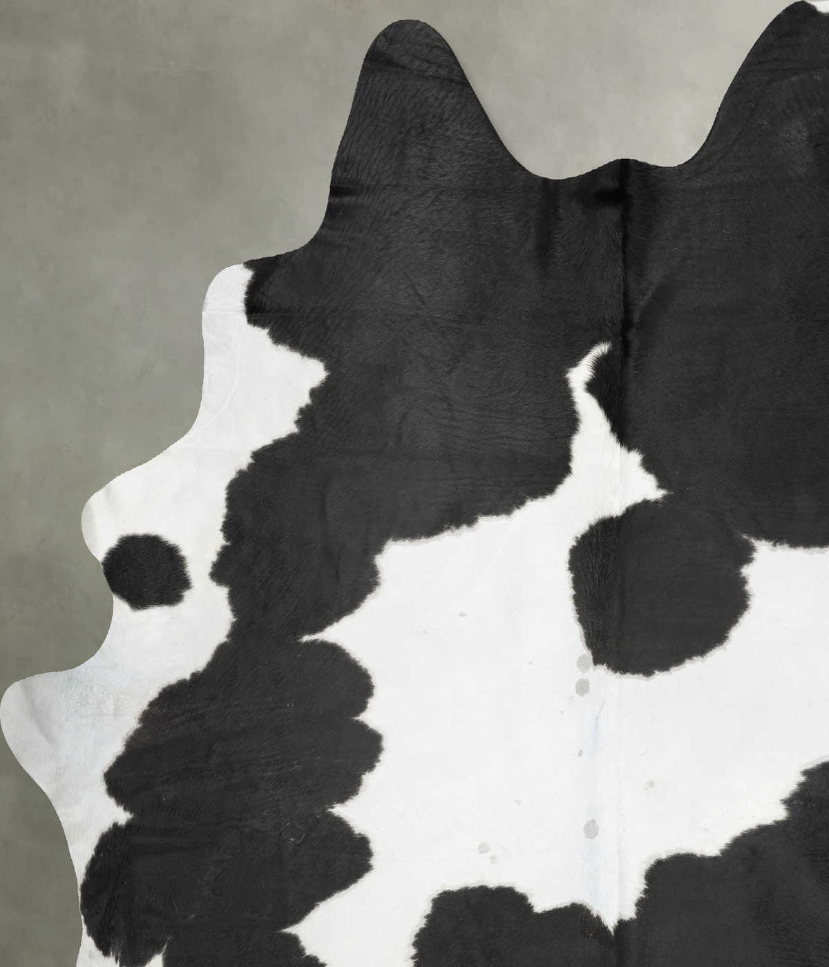 Black and White XX-Large Brazilian Cowhide Rug 8'8"H x 7'4"W #B31026 by Hudson Hides