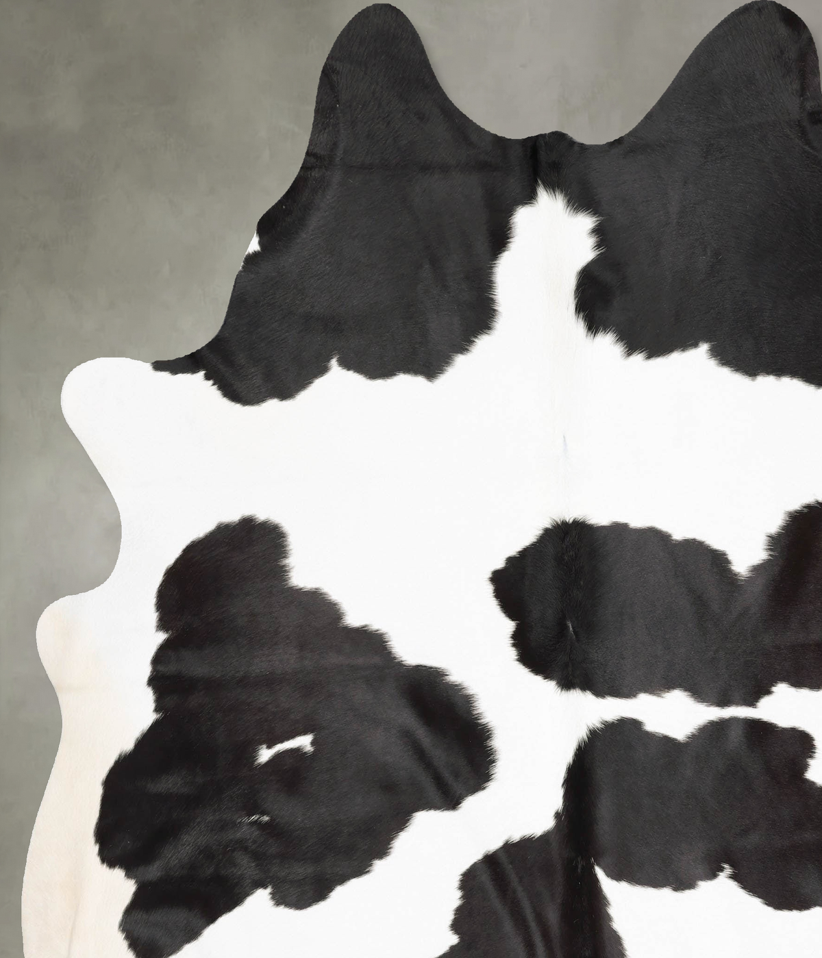 Black and White XX-Large Brazilian Cowhide Rug 8'0"H x 6'11"W #B31028 by Hudson Hides
