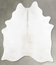 Light Grey X-Large Brazilian Cowhide Rug 7'10"H x 5'10"W #B31029 by Hudson Hides